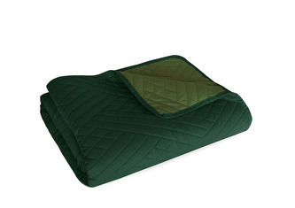 NARZUTA 220X240 JEDNOBARWNA DWUSTRONNA BEDDO 004 ZIELONY-BUTELKA KOSTKA