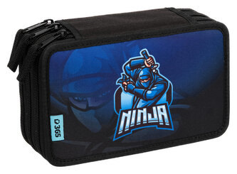Školní penál třípatrový Ninja