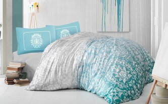 POŚCIEL KPL. VALENTINI VIZION TURKUS 220X200+2X70X80 SAT.BAW