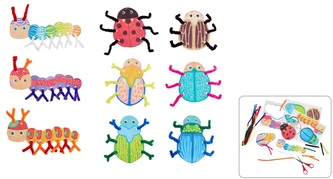 Haba Craft Kit Kreatívna sada Prvé tvorenie s chlpatými drôtikmi Chrobáčiky a stonožky