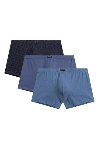 Bokserki Atlantic 3MH-212 A'3 M-3XL granatowy-niebieski-denim XXL