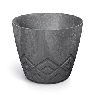 Květináč ARECO BETON EFFECT 29,5 cm - barva: marengo