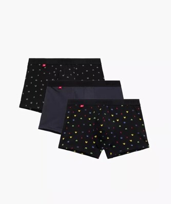 Bokserki Atlantic 3MH-054 A'3 S-2XL czarny-grafitowy-czarny S