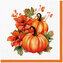 Ubrousky PAW Dekor L (20ks) Pumpkin with Flowers
