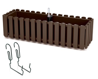 Truhlík s kov. držákem BOARDEE FENCYCASE W 58 cm - barva: hnědá