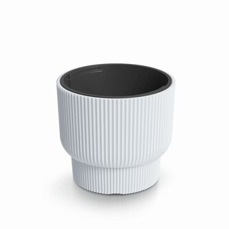 Květináč MILLY s vkladem 39,5 cm - barva: bílá