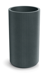 Květináč CORO ROUND HIGH 40 cm - barva: grafit