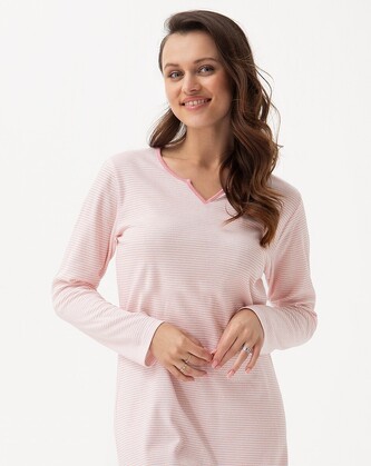 Koszula Luna 295 dł/r 3XL Z24/25 damska różowy 3XL