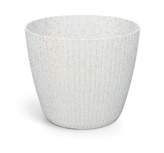 Květináč LAMIA ECO WOOD 38,5 cm - barva: bílá ECO