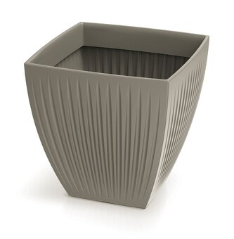 Květináč LATIA SQUARE MIDL 40 cm - barva: mocca