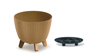 Květináč LAMIA ECO WOOD 28,8 cm - barva: naturo ECO