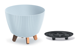 Květináč LAMIA 23,2 cm - barva: světle šedá