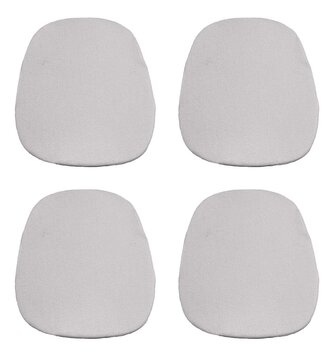 Sada podsedáků Klasik 36x38 cm, 4dílná, Jersey, světle šedá