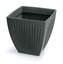 Květináč LATIA SQUARE MIDL 40 cm - barva: černý granit