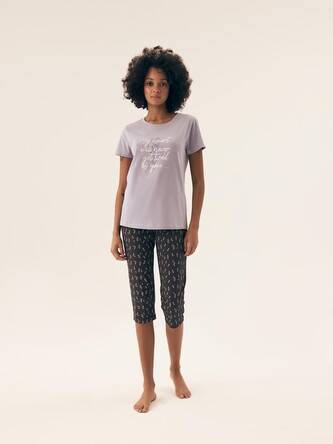 Piżama Henderson Ladies 42658 Naturaleza kr/r S-2XL lavender XL