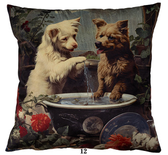 POSZEWKA WELUR DRUK 40CM X 40CM PDW-012