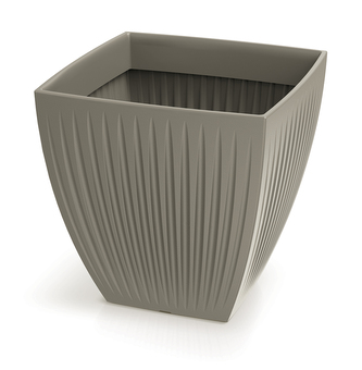 Květináč LATIA SQUARE MIDL 48 cm - barva: mocca