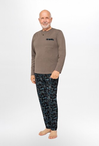 Piżama Martel 412 Marcel II dł/r M-2XL oliwkowy M