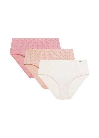 Figi Atlantic 3LP-221 Classic A'3 M-2XL rose-ecru-różowy ciemny XXL
