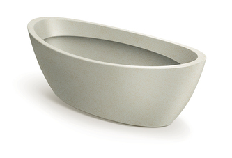 Květináč ARIA OVAL 60 cm - barva: písková