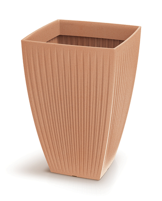 Květináč LATIA SQUARE HIGH 40 cm - barva: terakota