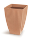 Květináč LATIA SQUARE HIGH 40 cm - barva: terakota
