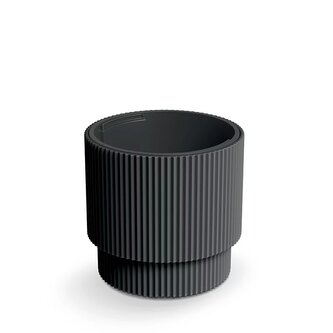 Květináč MILLY s vkladem 29,8 cm - barva: uhelná