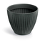 Květináč LATIA ROUND 40 cm - barva: černý granit