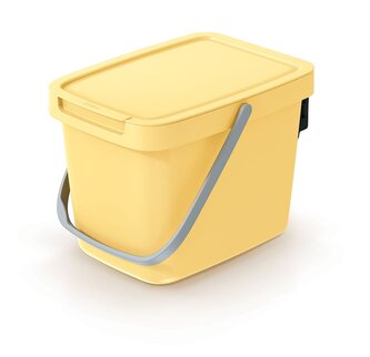 Odpadkový koš SYSTEMA Q COLLECT - objem: 6 l, barva: světle žlutá