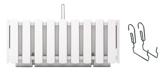 Truhlík s kov. držákem BOARDEE FENCYCASE W 38 cm - barva: bílá