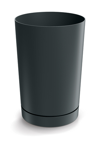 Květináč TUBO 30 cm - barva: tmavě šedá