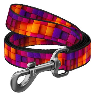 WAUDOG vodítko nylon 3D kostky (L-XXXL/122cm/2,5cm)