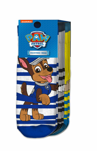 Skarpetki niskie 3 sztuki 23-26 27-30 bawełna 75% Psi Patrol PAW PATROL PW16508