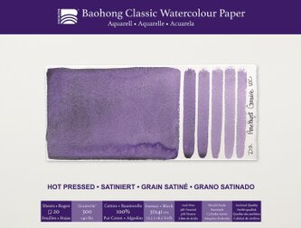 Akvarelový blok Baohong Classic 31x41cm hot pressed 300g