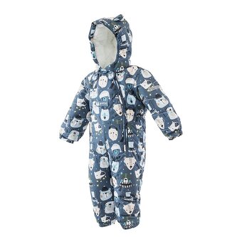 overal zimní chlapecký s kožíškem, Pidilidi, PD1129-02, modrá - 80 overal zimní chlapecký s kožíškem, Pidilidi, PD1129-02, modrá - 80