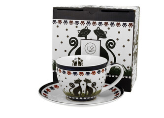 Filiżanka ze spodkiem INDIGO 1