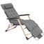 Zahradní polohovací křeslo SPRINGOS VICTO šedé