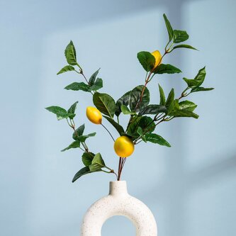 Umělá větvička | CITRUS | s citrony | 65 cm | 741456 Homla