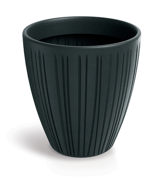 Květináč FERO ROUND MIDL 48 cm - barva: uhlíkově šedá