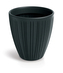 Květináč FERO ROUND MIDL 48 cm - barva: uhlíkově šedá