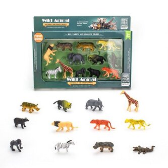 Zvířátka divoká figurky set 12 ks 7 cm