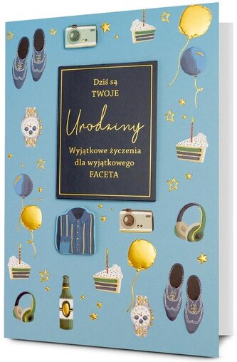 Karnet Urodziny męskie