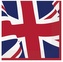 Papírové ubrousky Britská vlajka 33 × 33 cm – 16 ks