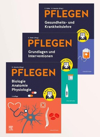 PFLEGEN Lernpaket 3.A. + E-Books: Grundlagen - Anatomie - Krankheitslehre