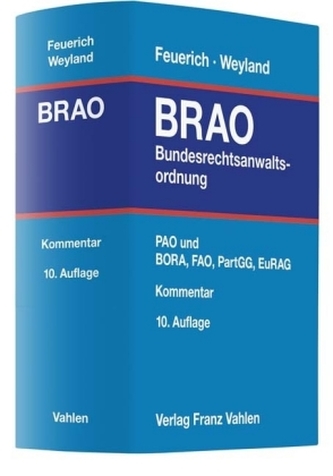 Bundesrechtsanwaltsordnung Bundesrechtsanwaltsordnung