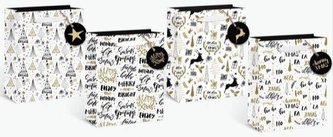 Torebka świąteczna 2378 M tłoczona