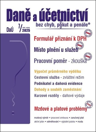 Daně a účetnictví bez chyb, pokut a penále