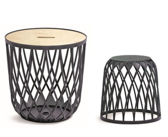 Set univerzálních košů UNIQUBO 4+1 - barva: antracit