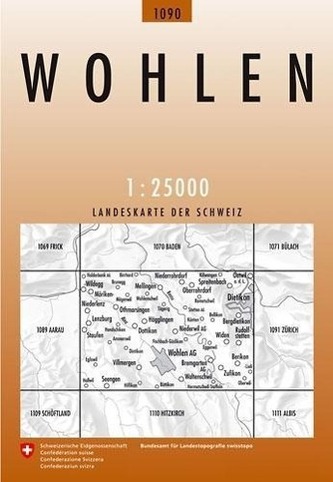 Swisstopo 1 : 25 000 Wohlen
