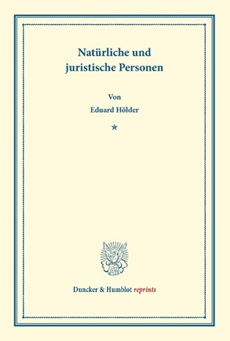 Natürliche und juristische Personen